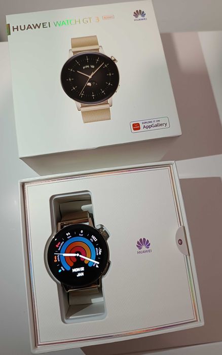 Smartwatch HUAWEI Watch GT3 Elegant 42mm Dourado Alvelos • OLX Portugal