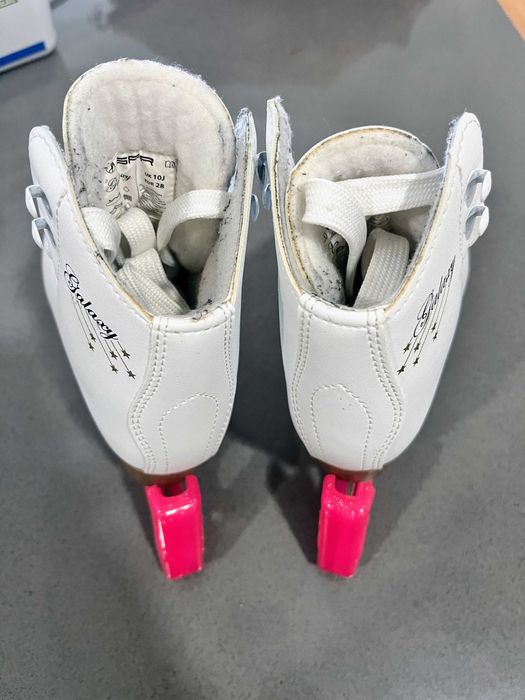 Galaxy White Patins De Gelo Artísticos Tamanho 28