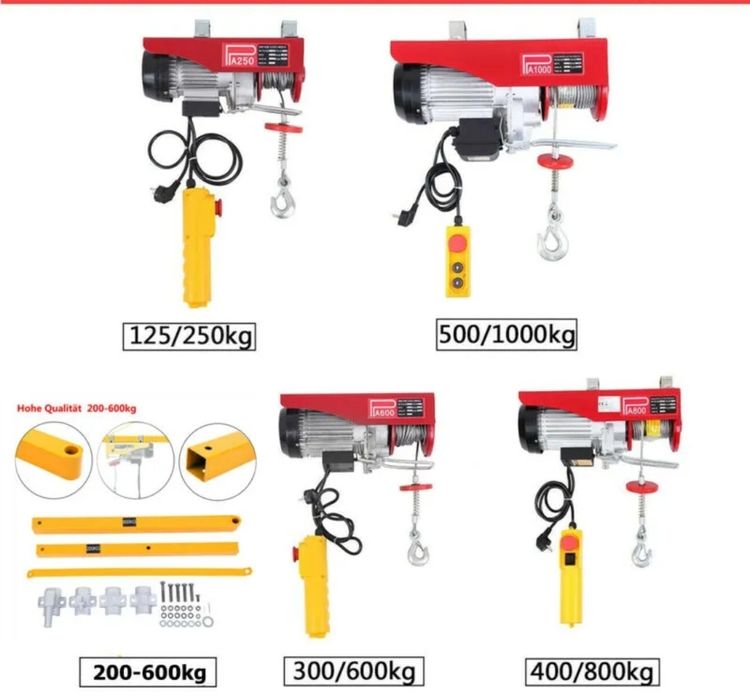 Guincho 220v vertical até 500 Kg