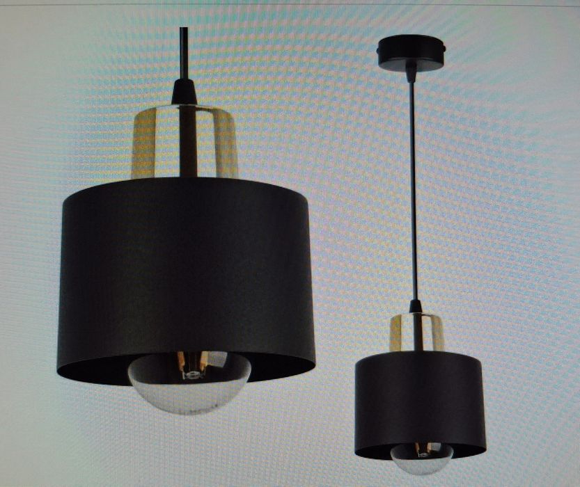 Lampa wisząca czarny/złoty