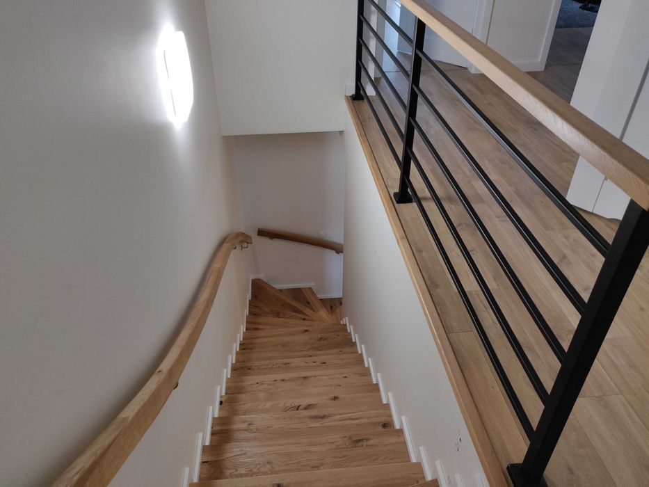 schody drewniane na beton