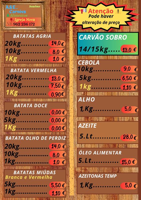 Alimentos para venda