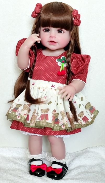 Лялька Реборн, 55 см, кукла  Reborn Baby Doll – м’яка, як справжня