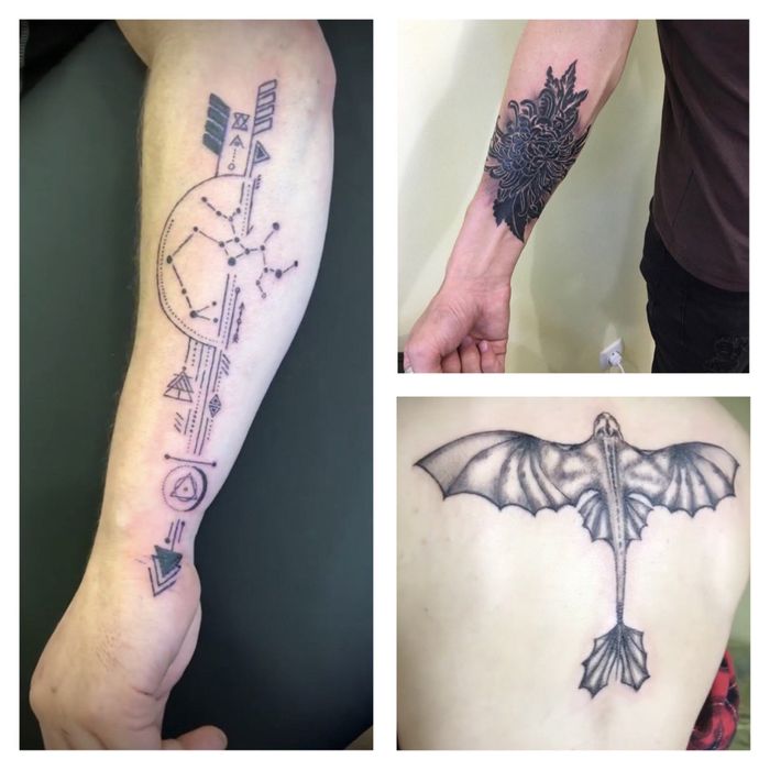 Тату-мастер, Салтовка. Цены, доступные большинству. Татуировка ч/б.