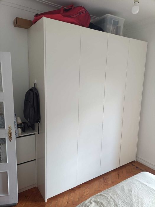 Roupeiro branco 4 módulos