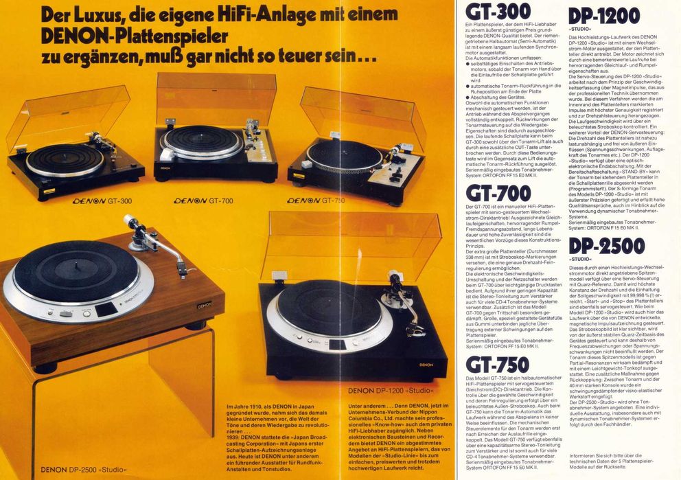 DENON GT-700 S HI-FI- ТОПОВИЙ Програвач (Відмінний Стан)