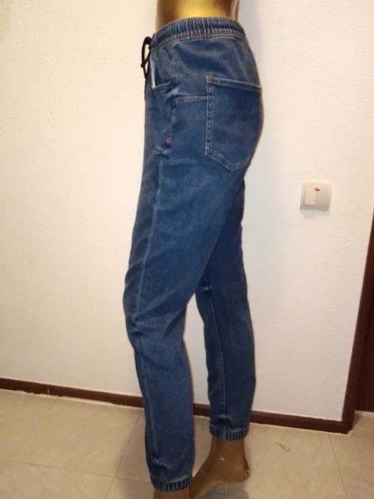 Calças Ganga Leftiesman Denim Jogger Wear XS