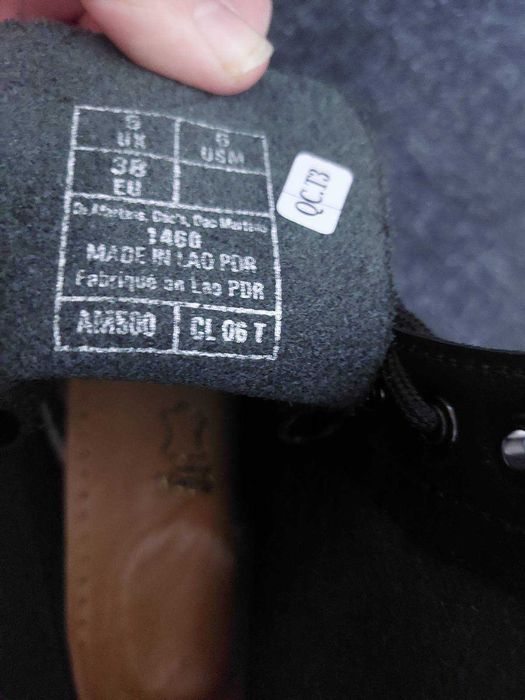 Buty damskie Dr. Martens glany czarne r.38 nowe bez metki stan idealny