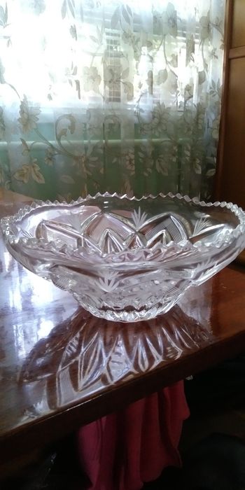 Салатница хрустальная времен Ссср