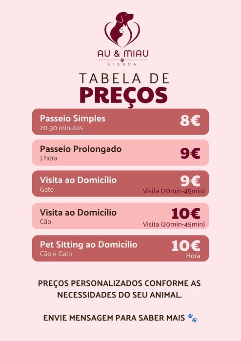 Au & Miau Lisboa – Pet Sitting e Cuidados de Animais
