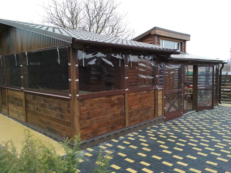 М'які вікна з тканини ПВХ для альтанки/тераси