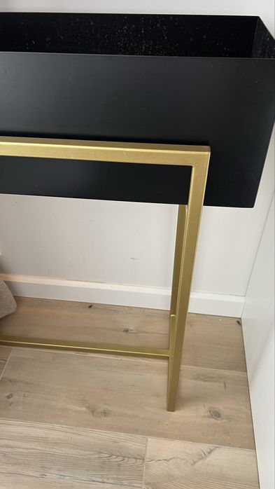 Piękna duża metalowa Donica w stylu Art Deco