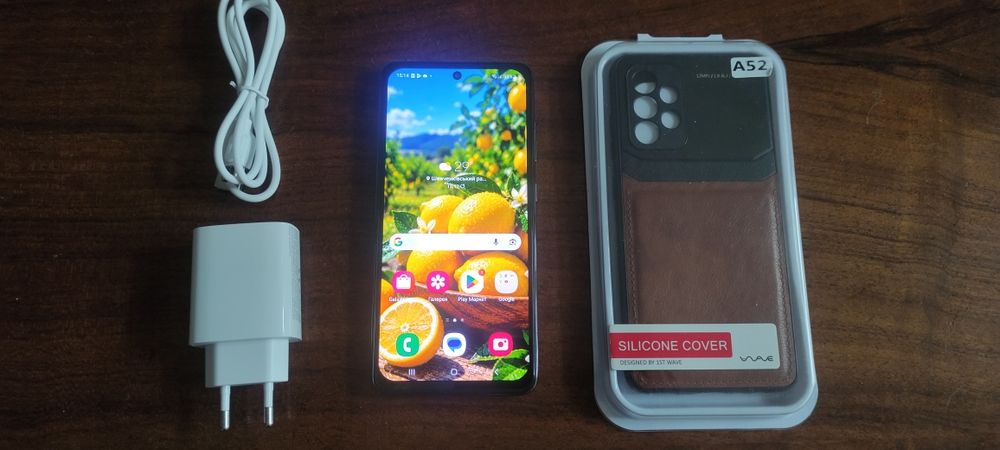 Телефон Samsung A52 6+6/128 гигабайт