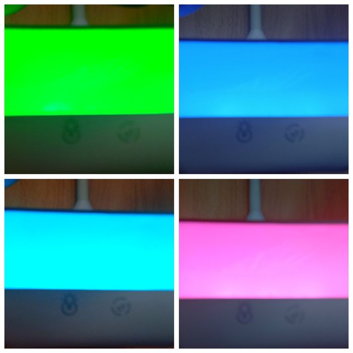 Lampka na biurko , przenosna pod namiot bialy + RGB