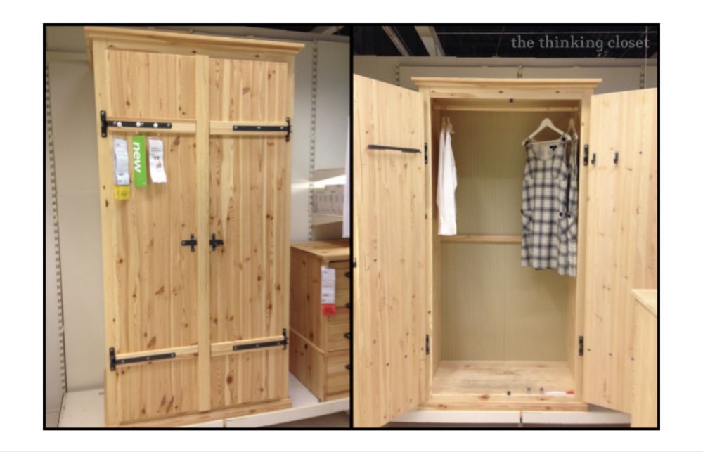 Szafa drewniana Ikea Fjall