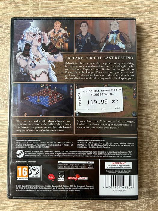 Ash of Gods: Redemption - PC - AurumDust - PL - NOWA, FOLIA