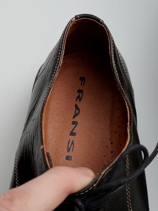 Оригинальные кожаные туфли от fransi, размер 45
