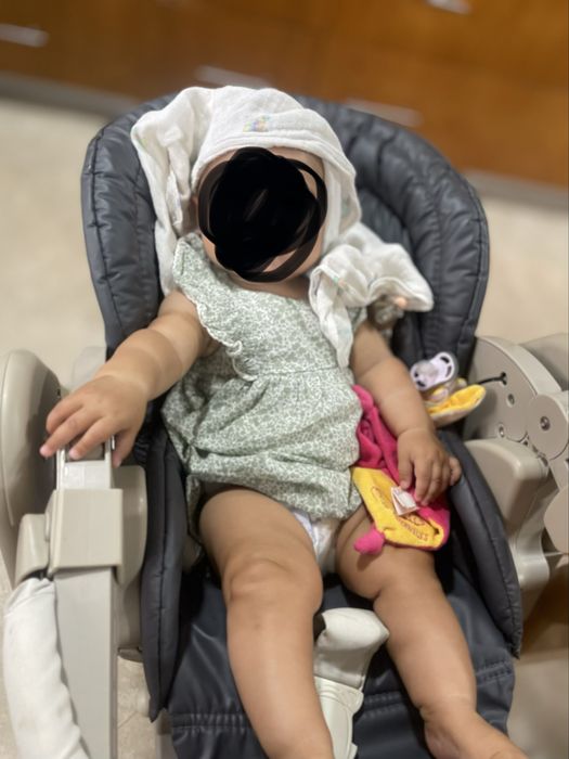 Cadeira de papa e espreguiçadeira