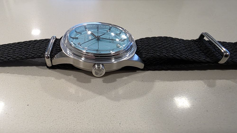 Timex Marlin azul tiffany automático - como novo