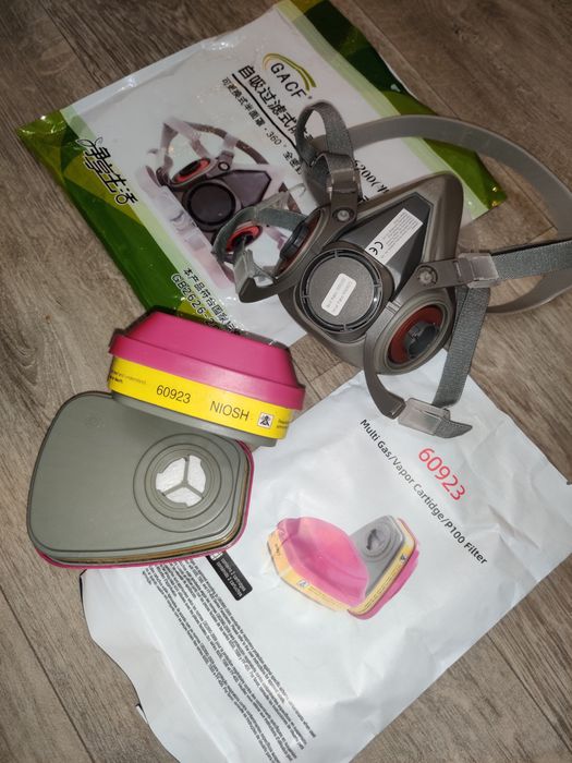 Распіратор Напів Маска 6200 + Фільтри 60923