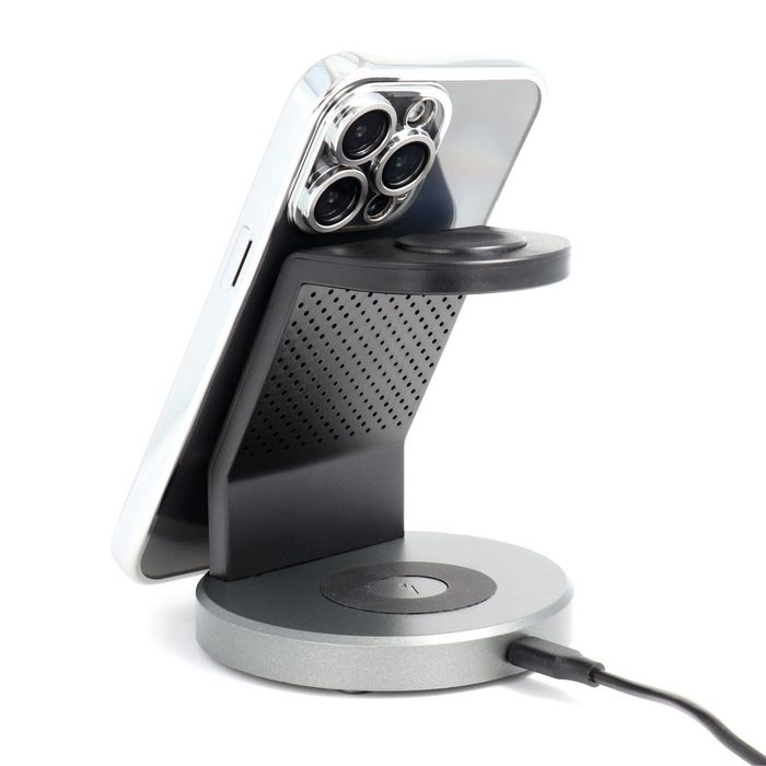 Etui na iPhone 16 Electro Mag Cover zgodne z MagSafe srebrne