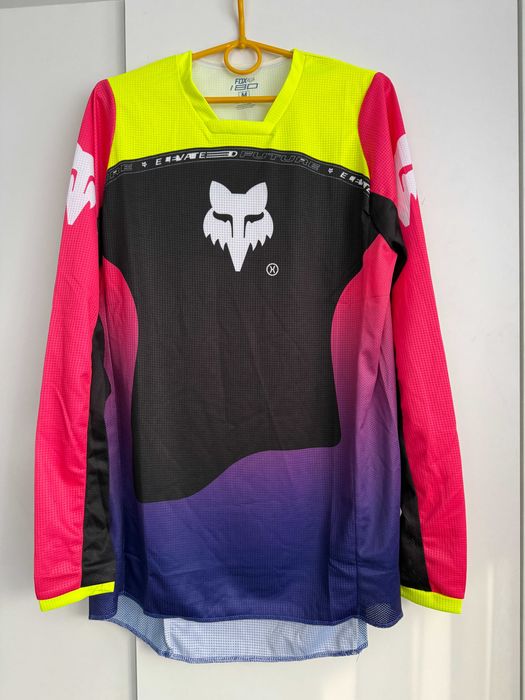 Strój FOX MX 180 Elevated (Black Pink Fluo)(cross,quad,enduto,mtb)
