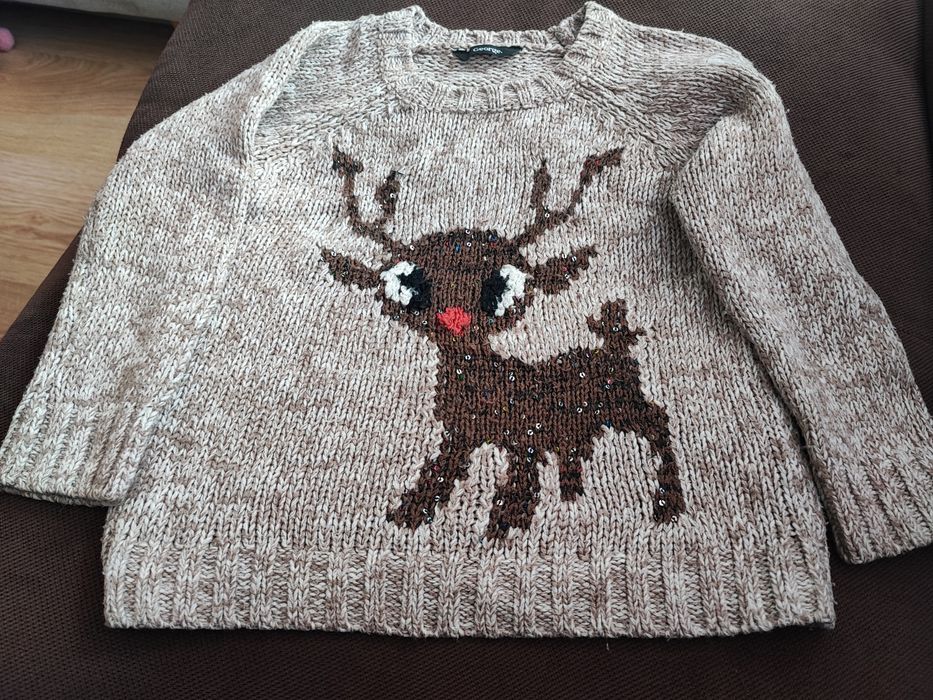 Sweterek świąteczny 4-5 lat