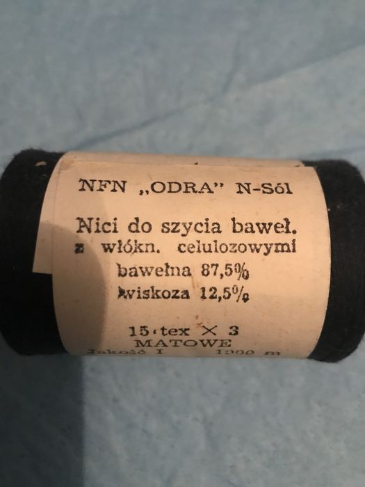 Nici „Odra” N-sól do szycia bawelniane