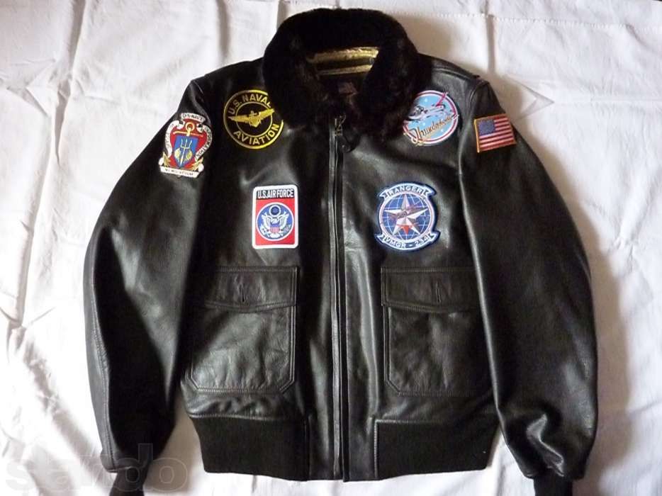 куртка мужская кожаная "Top Gun"