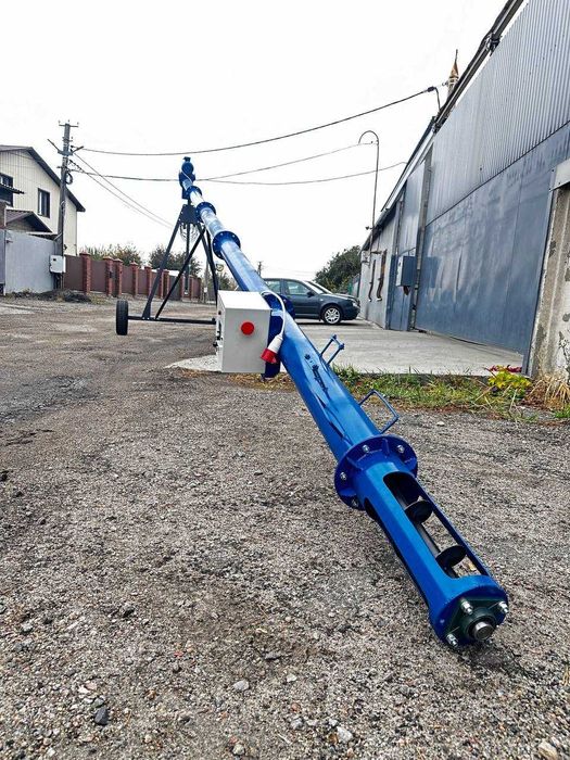 Транспортер зерна, шнековый погрузчик, винтовой конвейер 133 мм, 2 м