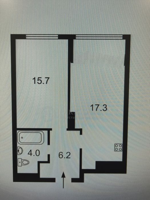 1-комнатная квартира по адресу (площадь 46 м²) - Atlanta.ua - фото 5