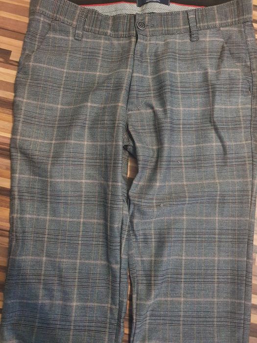 Spodnie meskie w kratkę