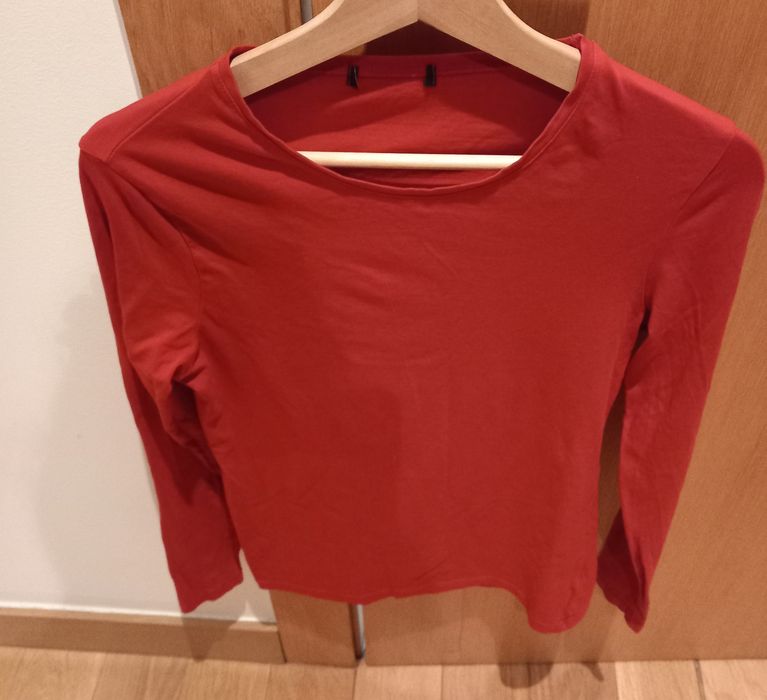 Sweatshirt(Massimo Dutti)algodão vermelho