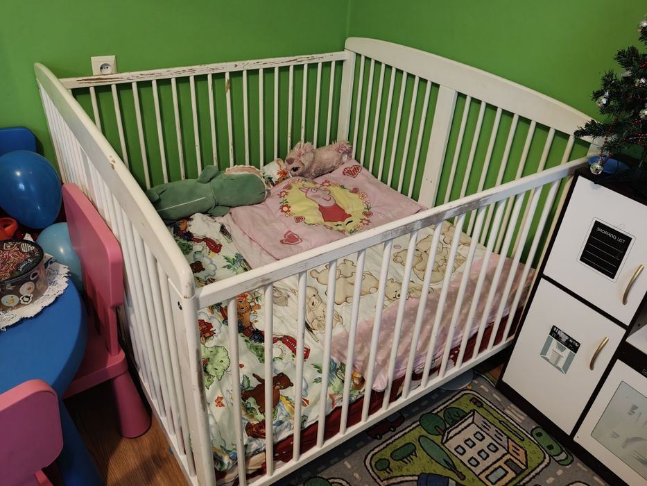 Sprzedam łóżeczko bliźniacze/trojacze 120x120