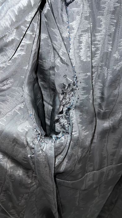 Натуральна хутряна шуба Pugare PÄLS (Швеція), сіра, довга