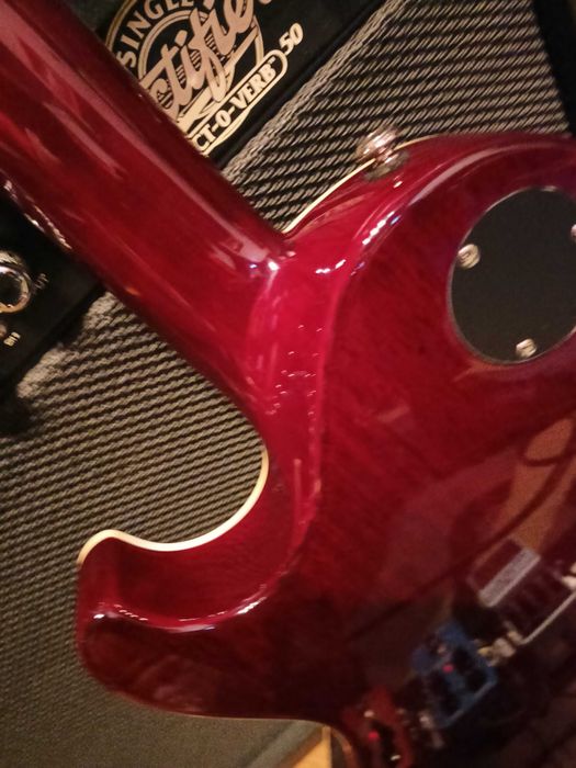 DEAN Thoroughbred Deluxe Flame Top Scary Cherry elektryczna (zamiana)