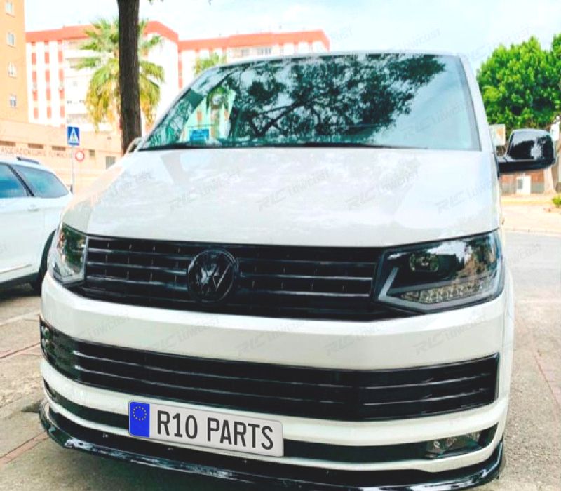 CONJUNTO DE FARÓIS VOLKSWAGEN VW T6 15-19 COM DRL PRETOS COM PISCAS LED