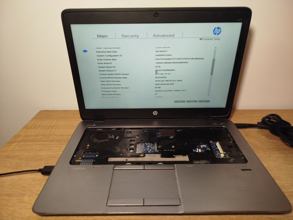 Laptop HP EliteBook 840 G2 i7-5Gen do naprawy albo na części