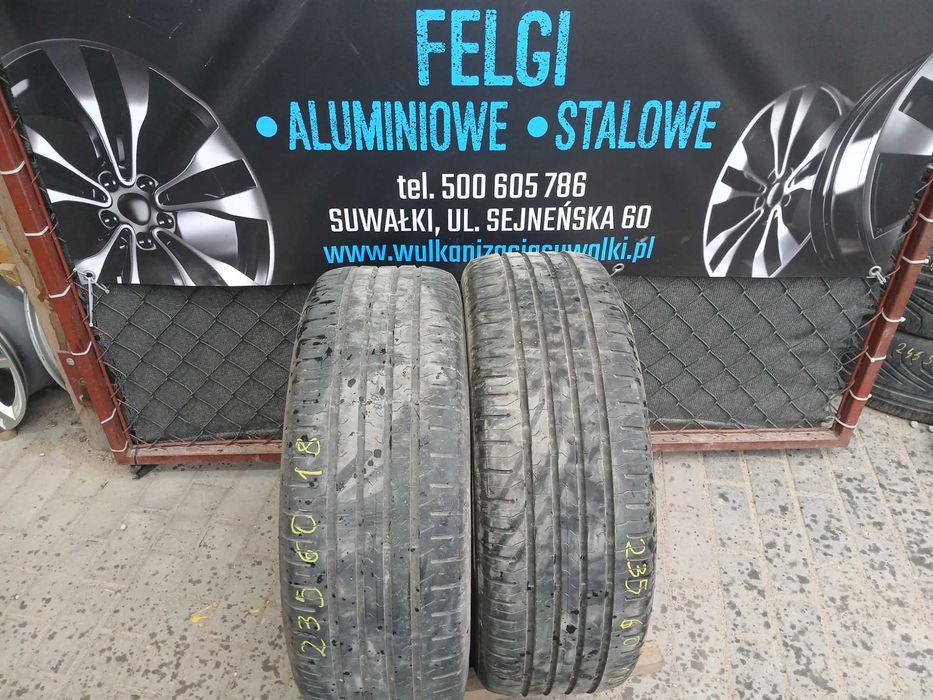 2x używane opony letnie 235/60 R18 Continental Gwarancja Montaż