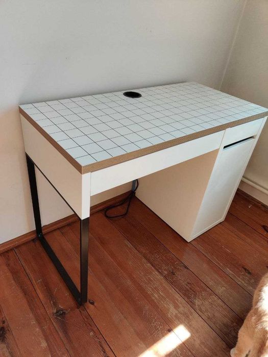 Стіл письмовий IKEA MICKE білий / антрацид