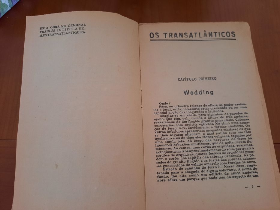 Livro os Transatlanticos de Abel Hermant