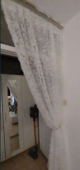 Firany białe romantyczna 3 d w wypukłe róże nowe śliczne  dekoracyjne