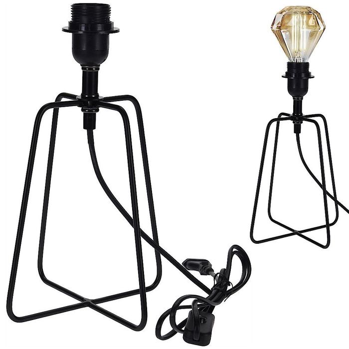 Lampa Stołowa Nocna Metalowa 21cm Do Biura I Pokoju Czarna Mebliva Nowoczesna