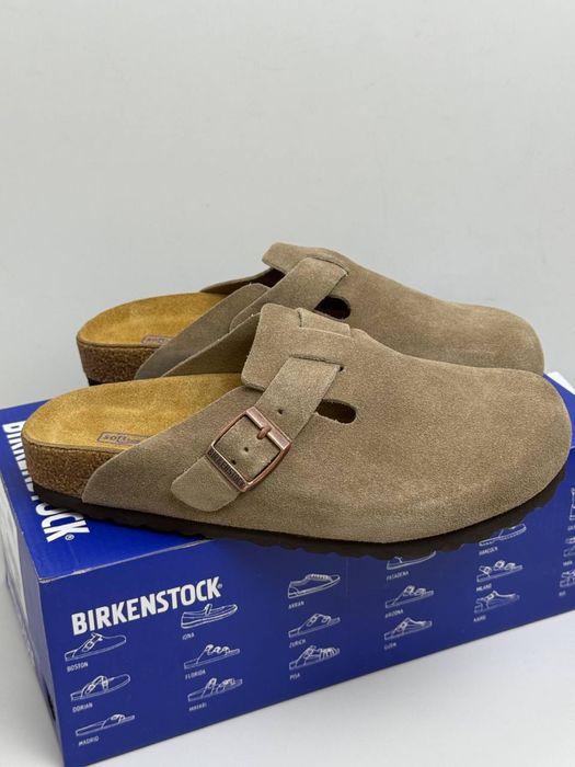 Шльопанці сабо клоги биркеншток Birkenstock boston биркеншток шкіряні
