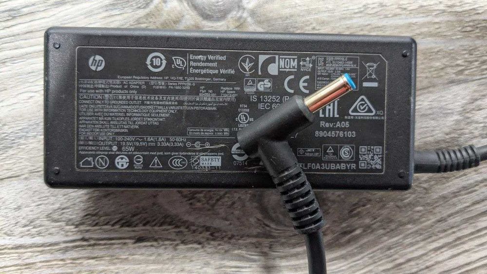 Блок живлення HP 4.5х3.0 45W 65W 90W 200W  зарядка  HP blue pin