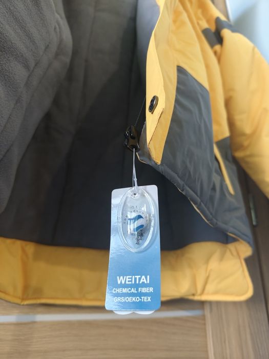 Nowa kurtka zimowa L – Wodoodporna, ciepły polar, MEGA ODBLASKI