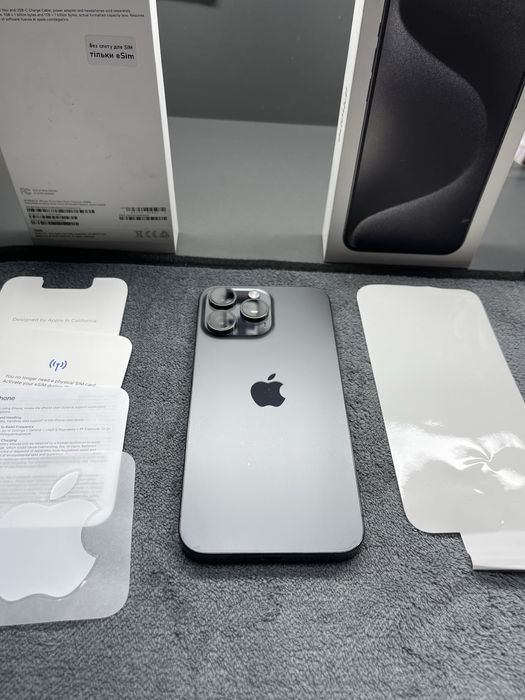 Apple iPhone 15 Pro Max 256GB Black Titanium E-Sim айфон 15 про макс