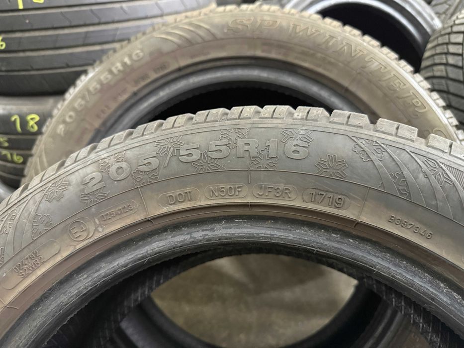 2x Opony Zimowe 205/55R16 DUNLOP WINTER SPORT 4D  Cena za 2szt