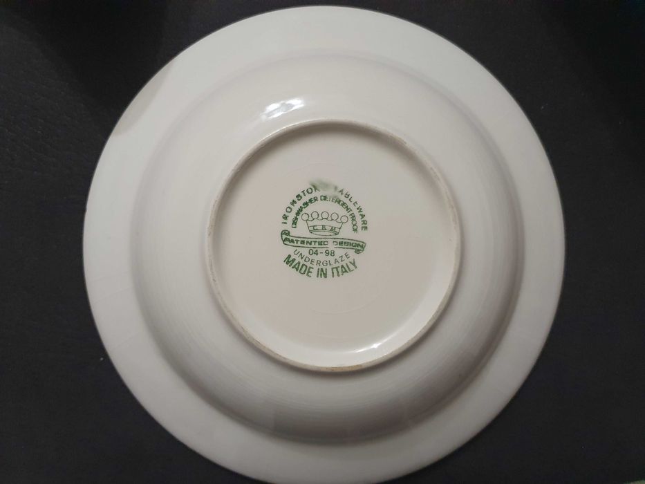 Vintage Pratos Ironstone Tableware Made in Italy
