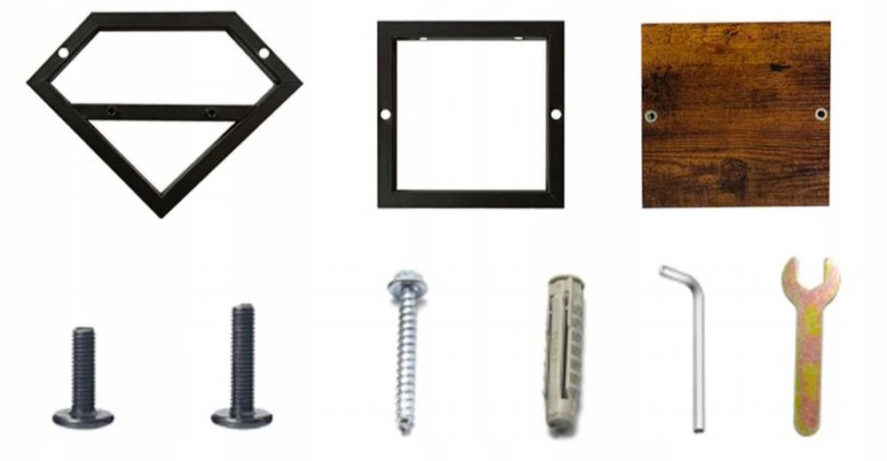 Metalowy Wiszący Ścienny Kwietnik Rustykalny Loftowy pod Dąb